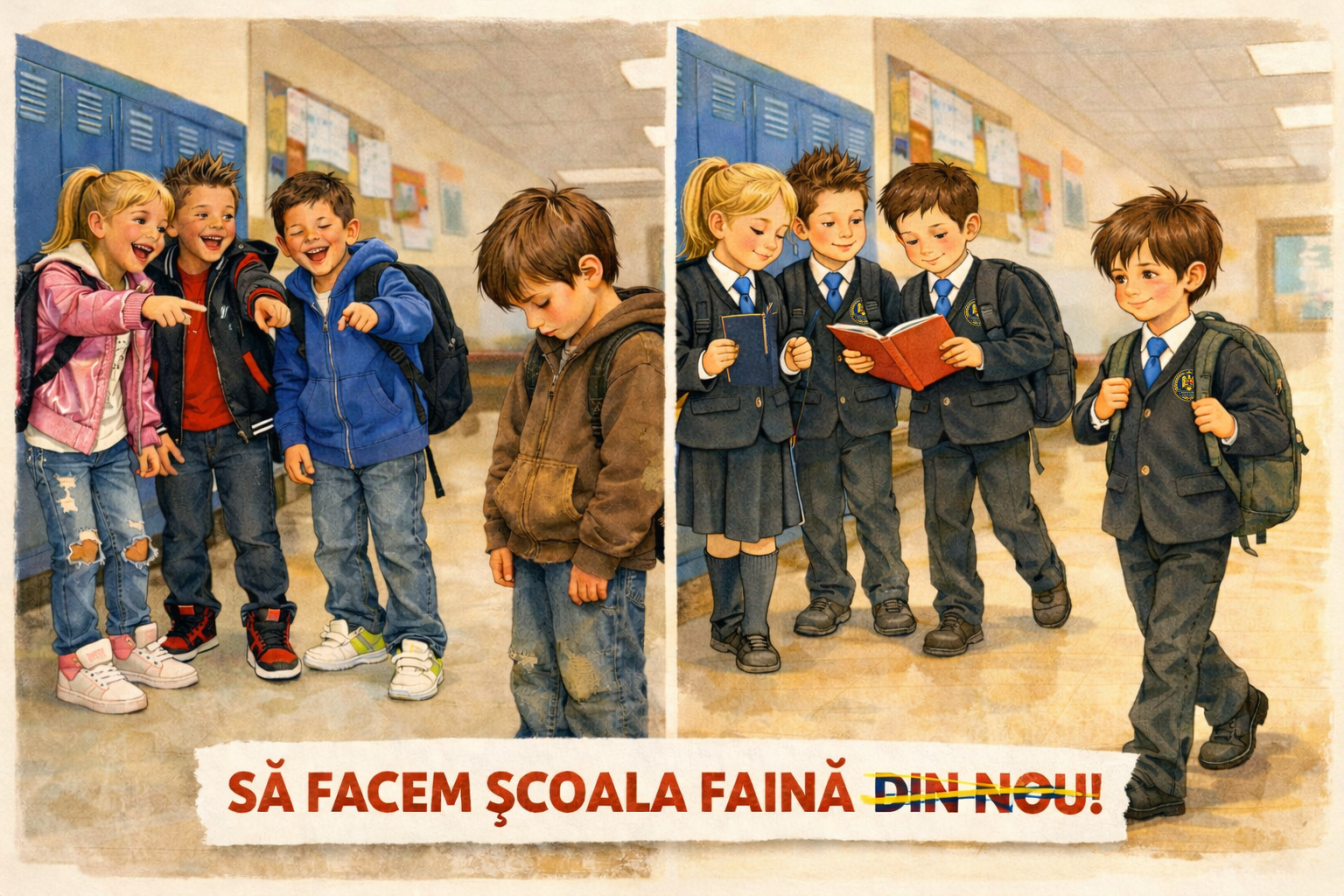Uniforma școlară obligatorie - o măsură pentru echitate și disciplină în școli